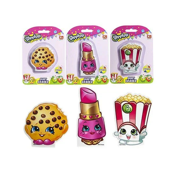 Shopkins Jumbo Eraser On Blister Card