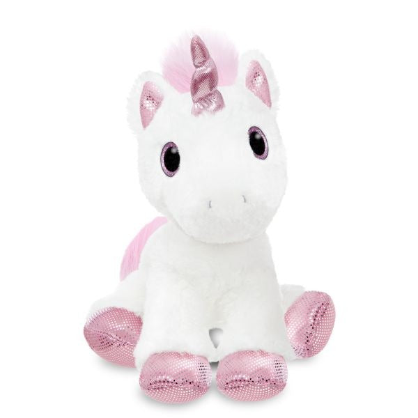 Sparkle Tales Princess Unicorn 12 Inch (white) Soft Toy By Aurora - Bristow Direct