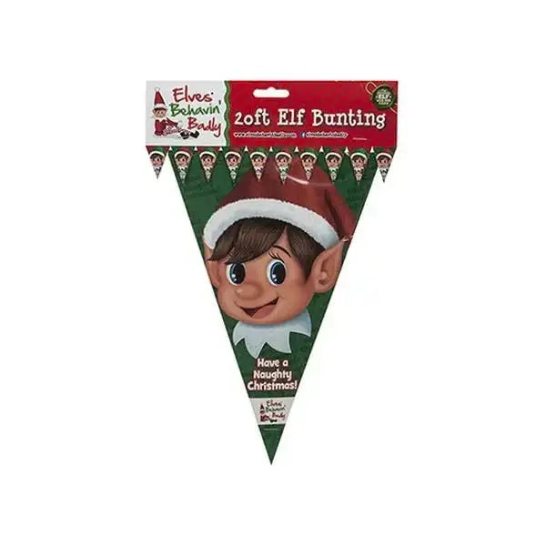 20ft Pe Elf Design 20*30cm Triangular Bunting With 10 Flags