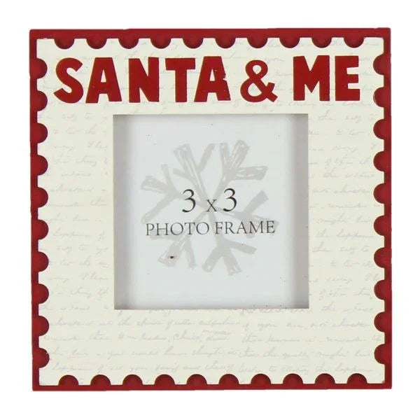 Mdf Photo Frame - Santa And Me by Juliana