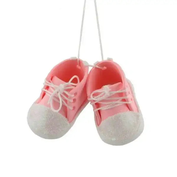 Baby Pink Bootees Tree Ornament by Juliana
