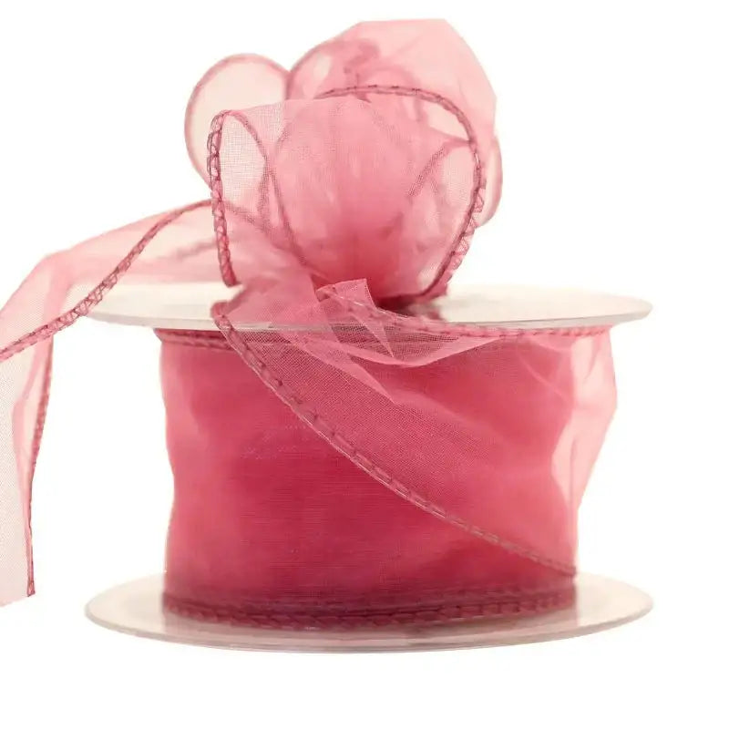 Rose Wired Chiffon Ribbon (50mm)