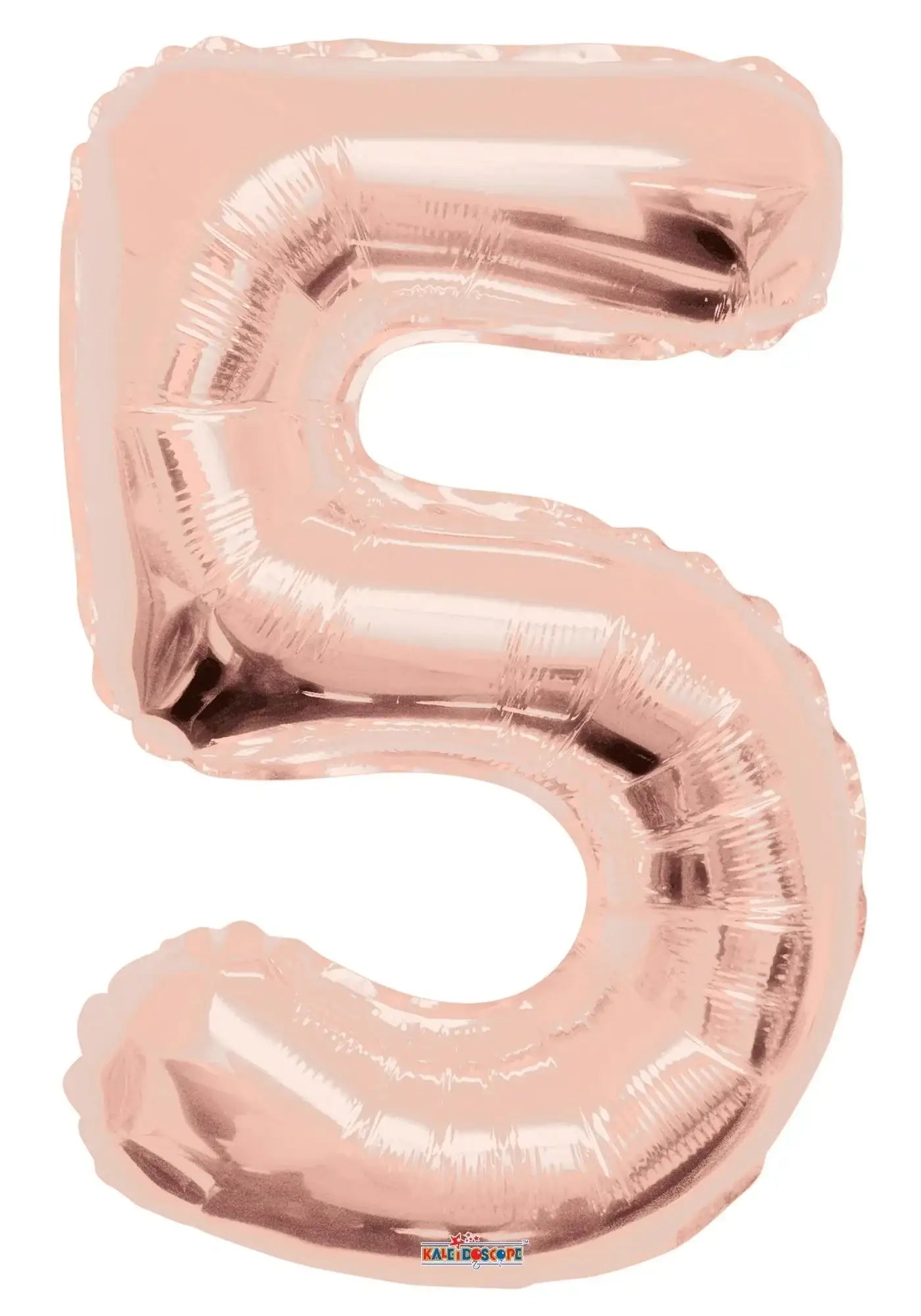 34 Inch Number Balloon - 5 - Rose Gold