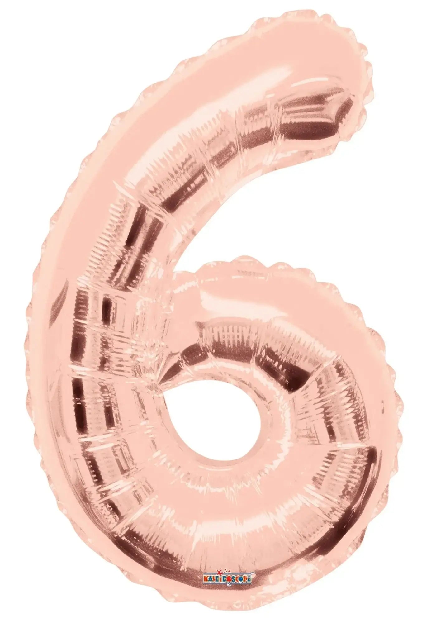 34 Inch Number Balloon - 6 - Rose Gold