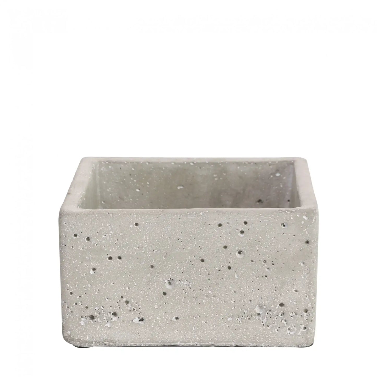 Square concrete planter for home décor, modern minimalist style, ideal for indoor plants or gifts