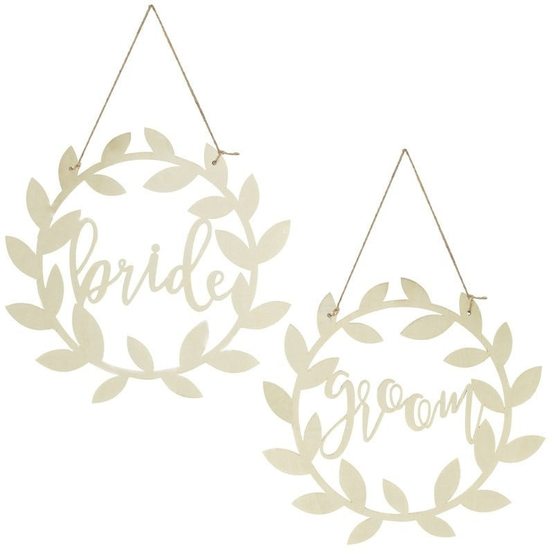 Bride & Groom Chair Backs