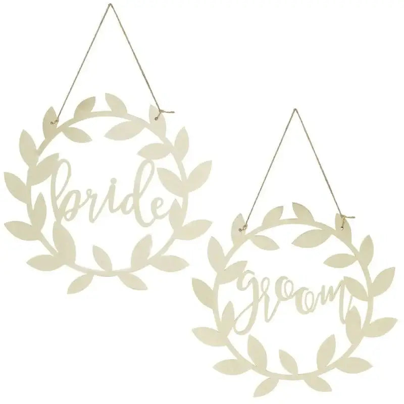 Bride and Groom Chair Backs
