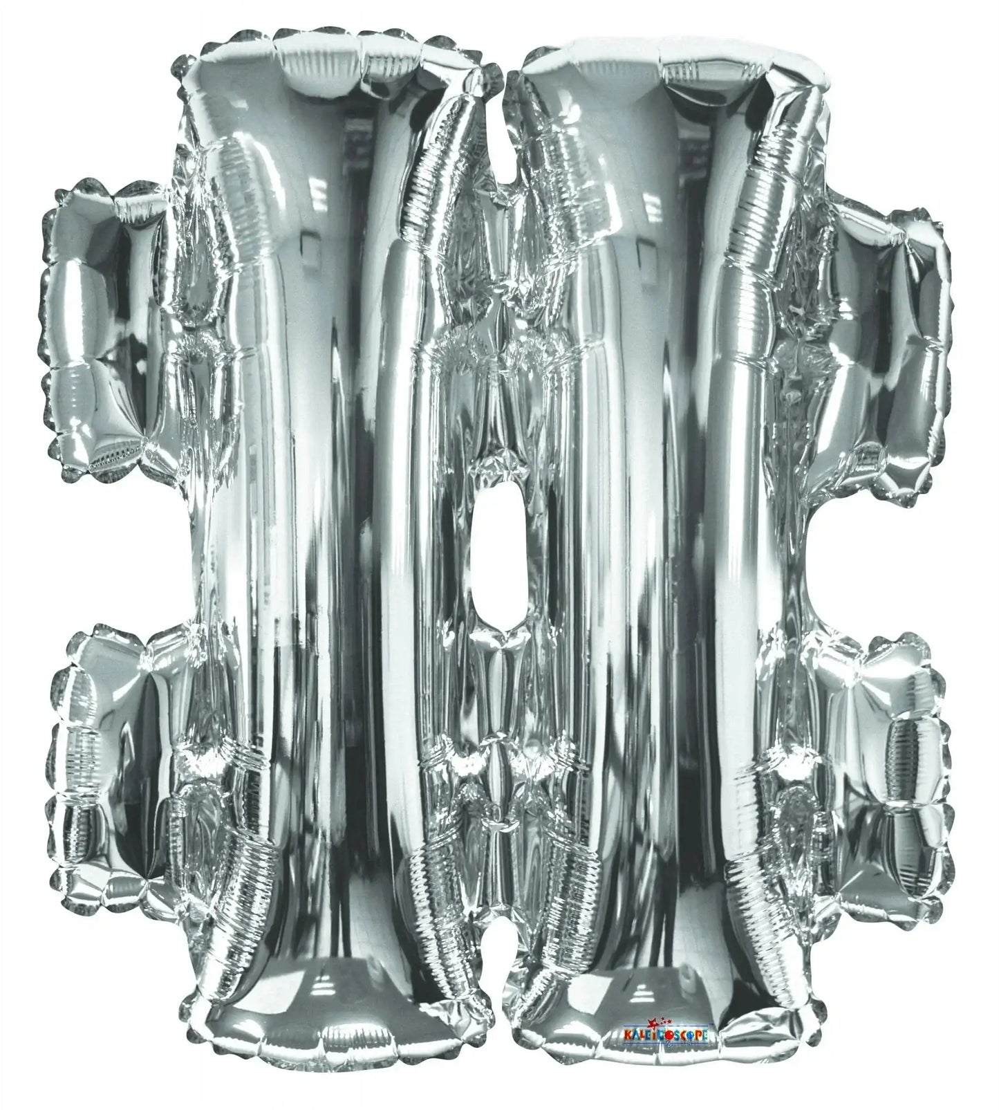 34 Inch Silver Symbol Hashtag# Balloon
