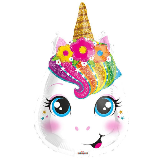 18" Unicorn Head Balloon