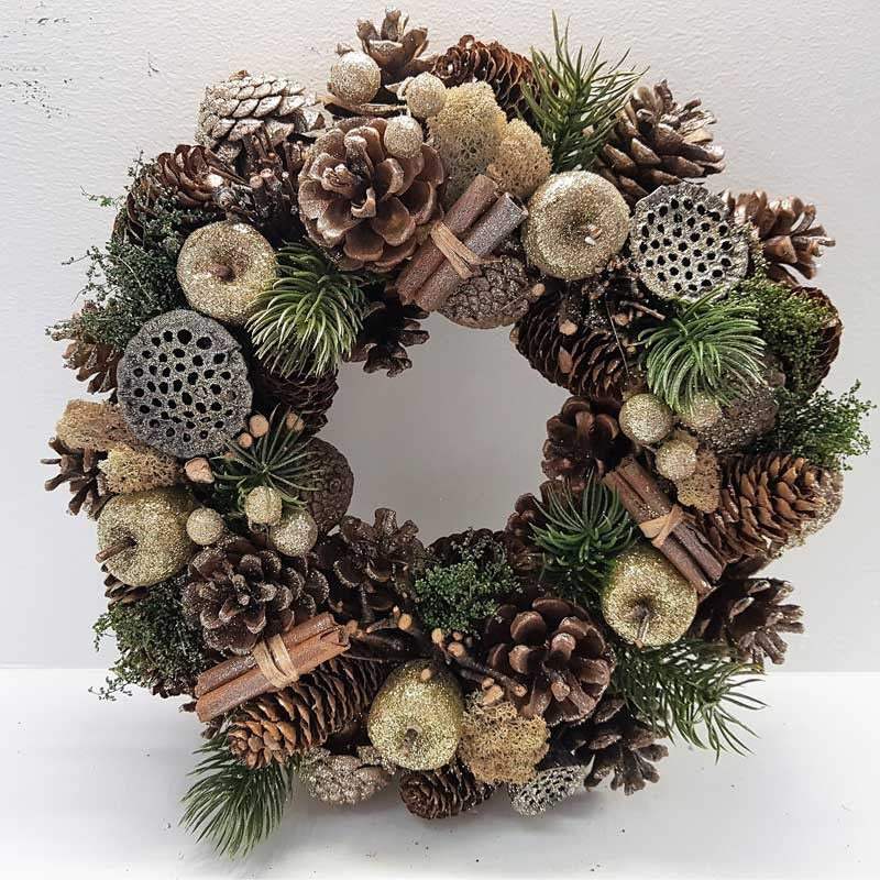 Golden Fruits Wreath (30cm)
