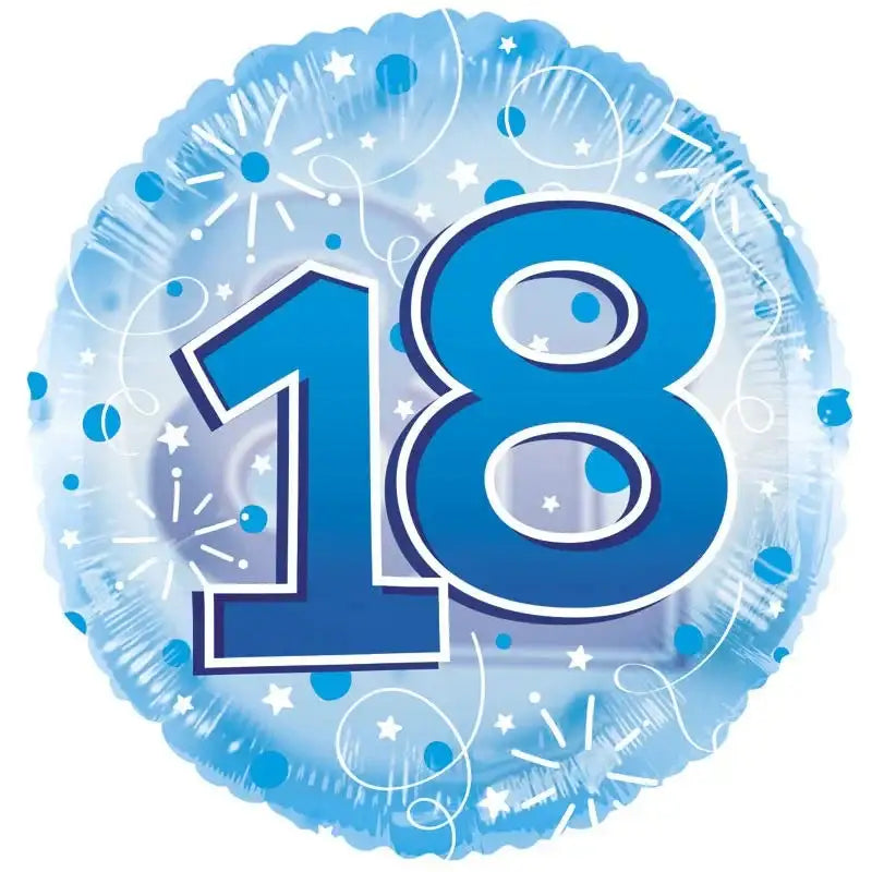 Age 18 Clearview Balloon - Blue (24 Inch)