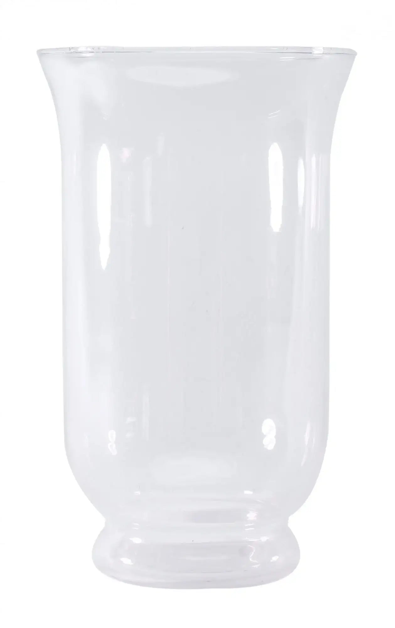 Clear glass vase for home décor and flower arrangements, perfect for gifting or celebrations
