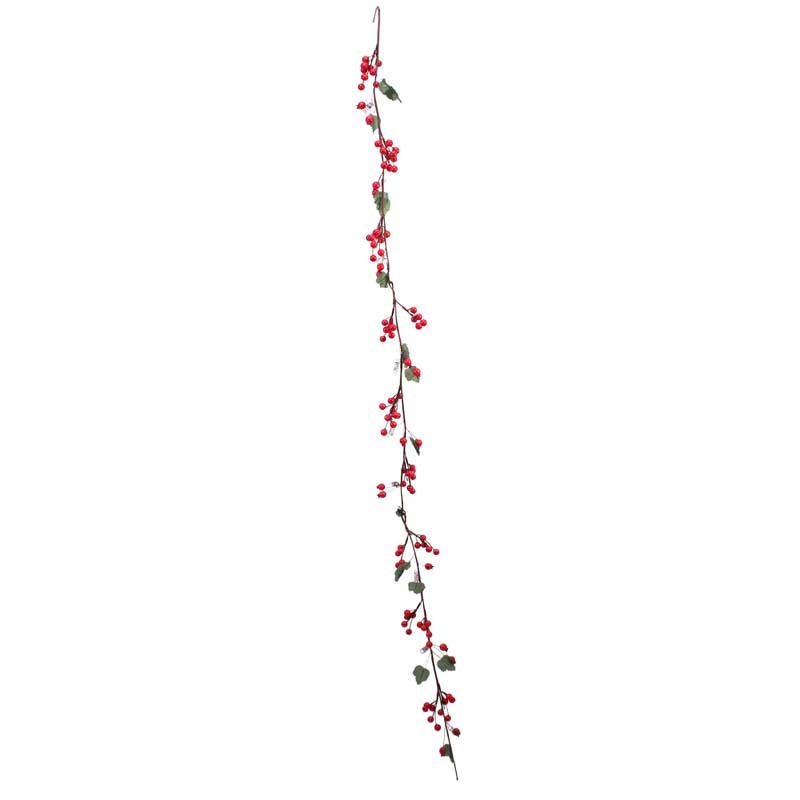 Discover the Berry Garland with Leaf - Red (3ft) at Bristow Direct