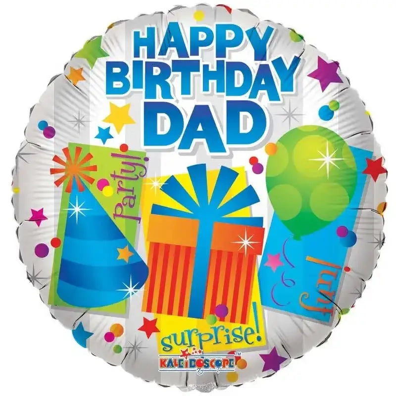 18 Inch Happy Birthday Dad Balloon