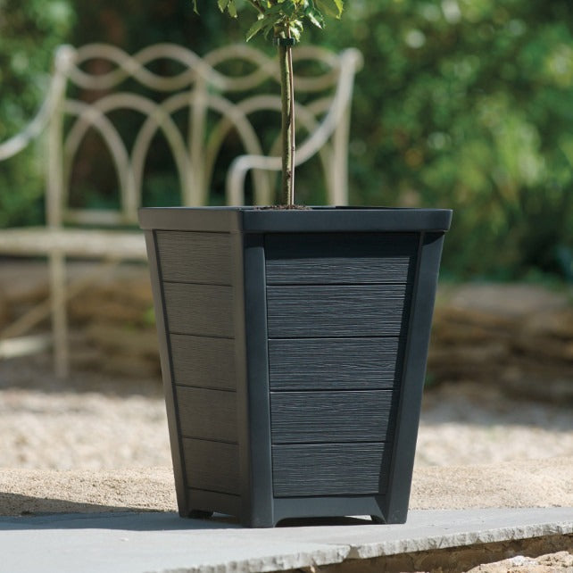 Discover the 31cm Anthracite Tall Taper Planter at Bristow Direct