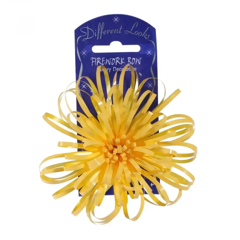 Yellow Firework Bow (10cm)