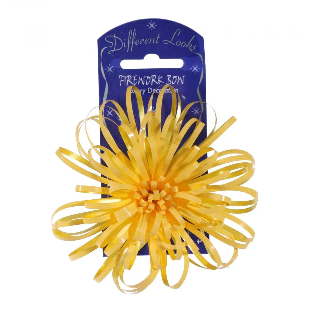 Yellow Firework Bow (10cm)