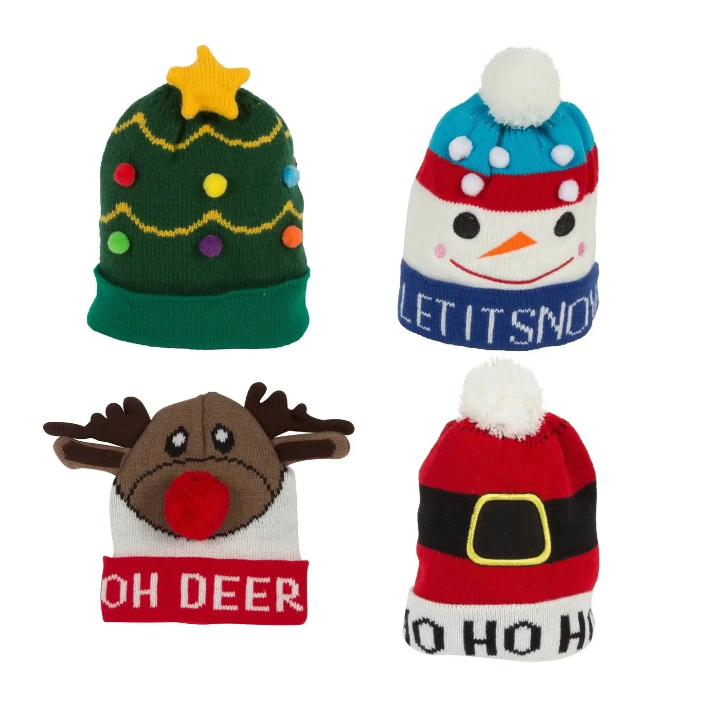 Assorted Childs Knitted Christmas Hat
