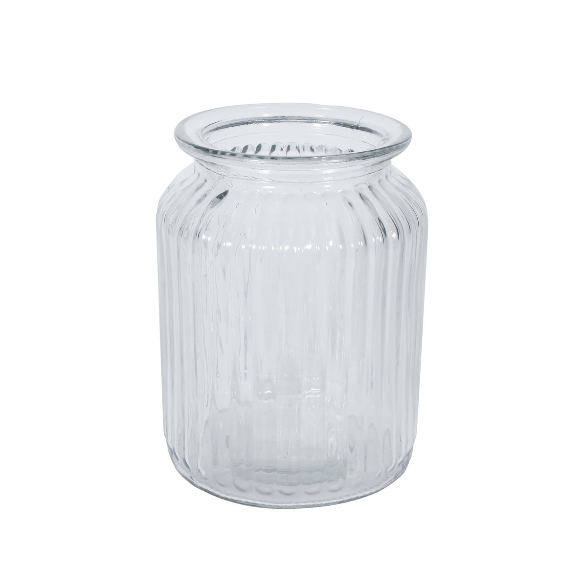 Discover the Ribbed Glass Vase (14.5cm x 11cm) at Bristow Direct