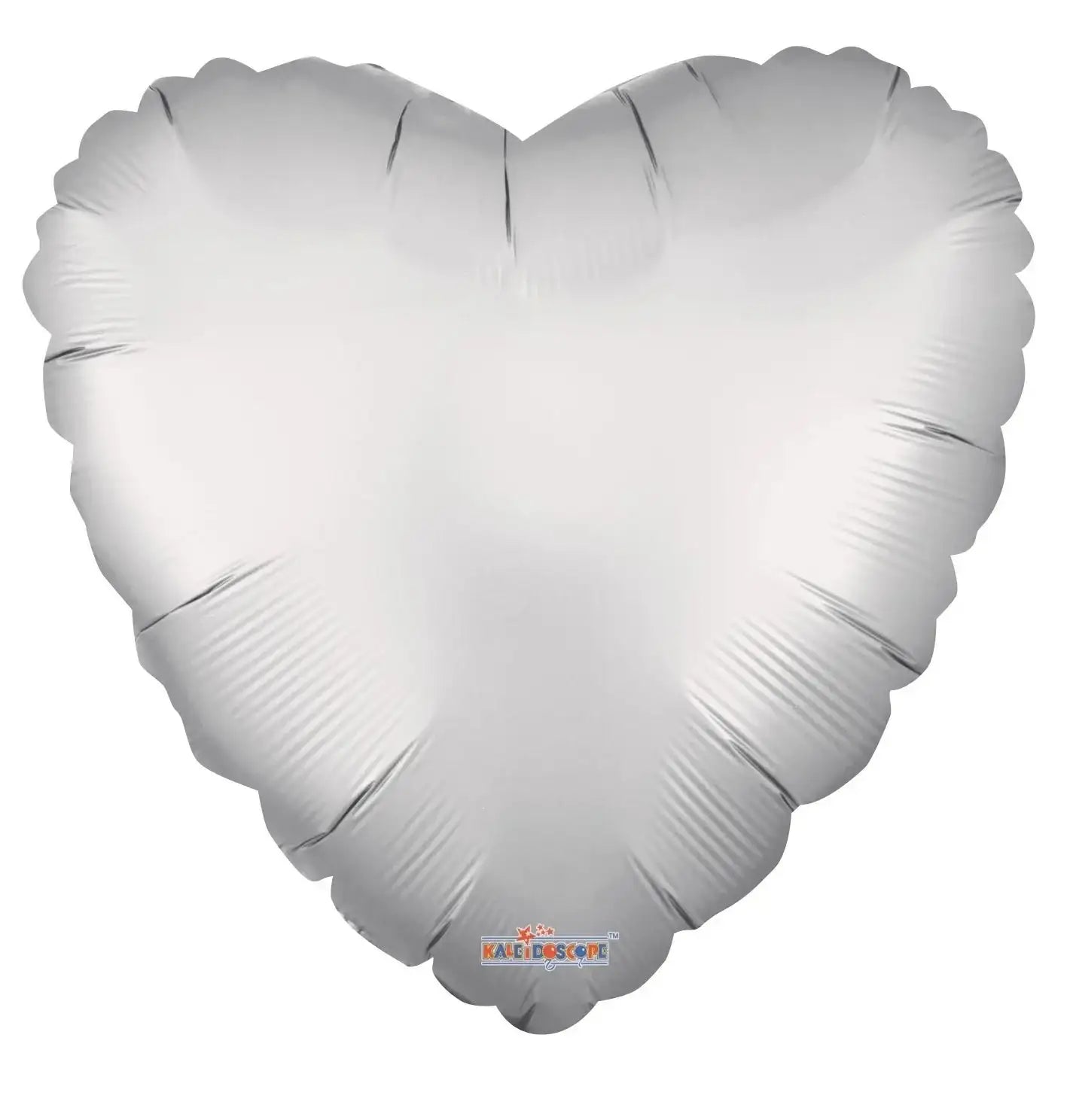Solid Matt Heart Balloon Silver (18 Inch)