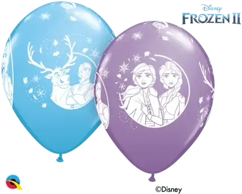 Assorted 12 Inch Latex Frozen II Balloons (6pk)