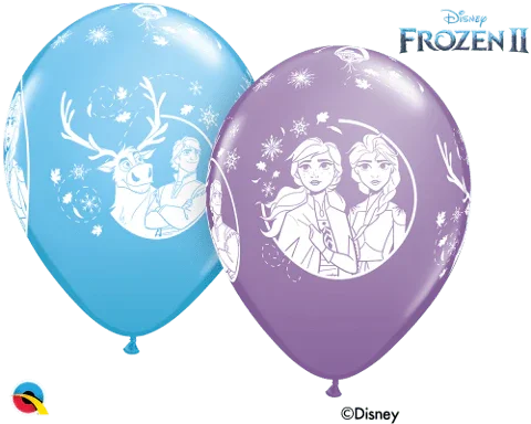 Assorted 12" Latex Frozen II Balloons (6pk)