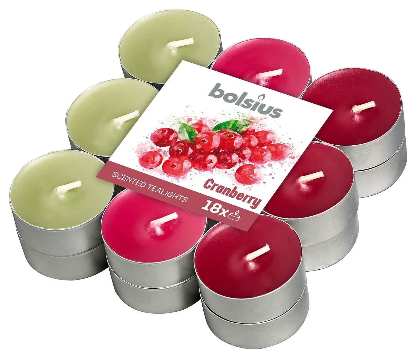 Fragranced Tealight Cranberry (Pack of 18)