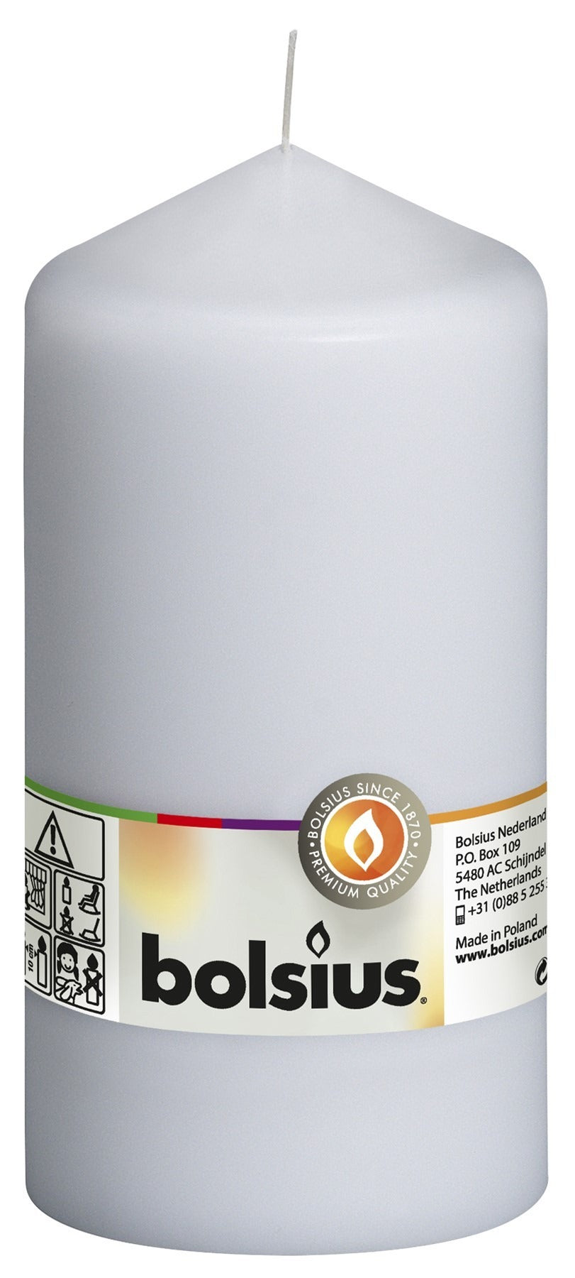 Bolsius Pillar Candle White
