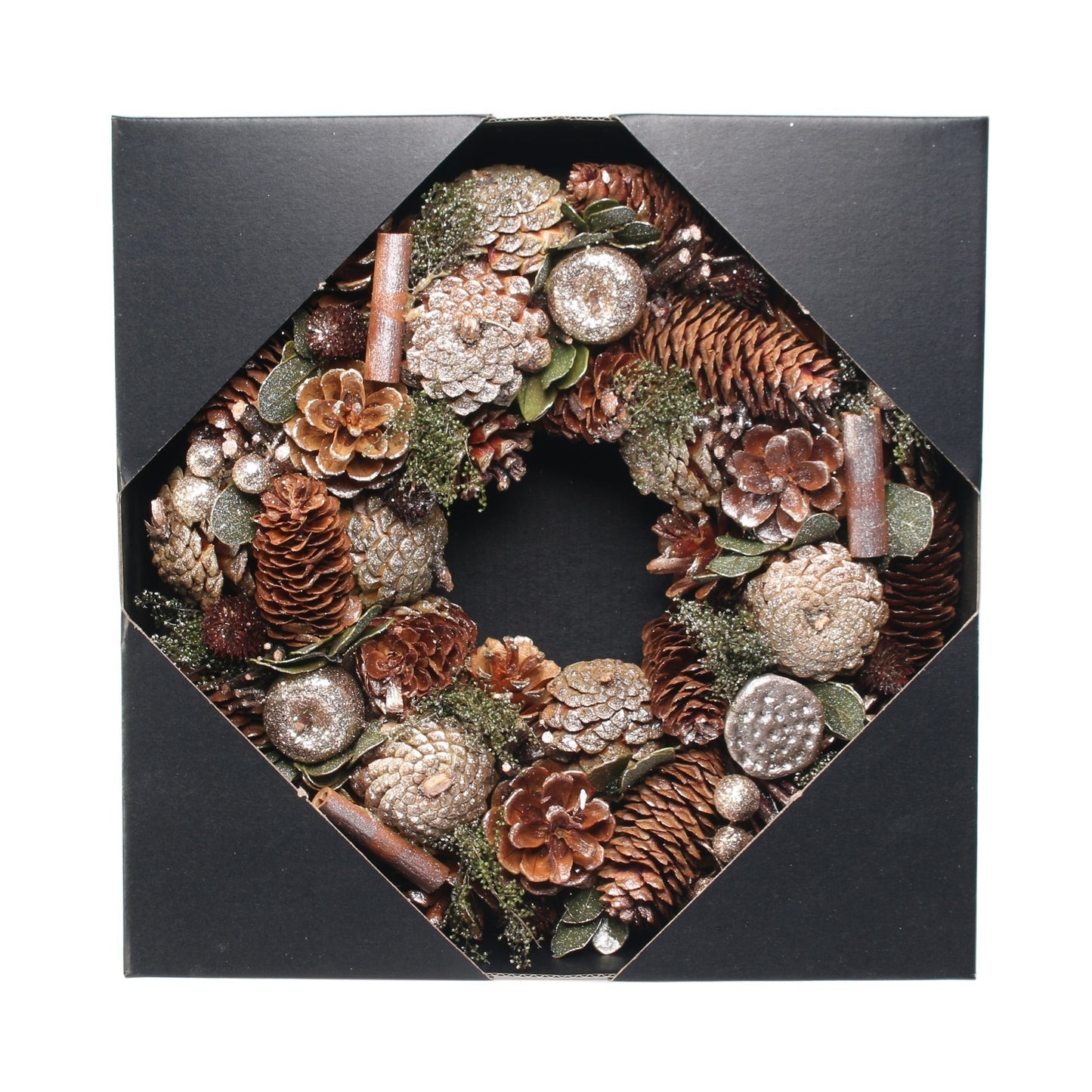 Woodland Gold Glitter Wreath