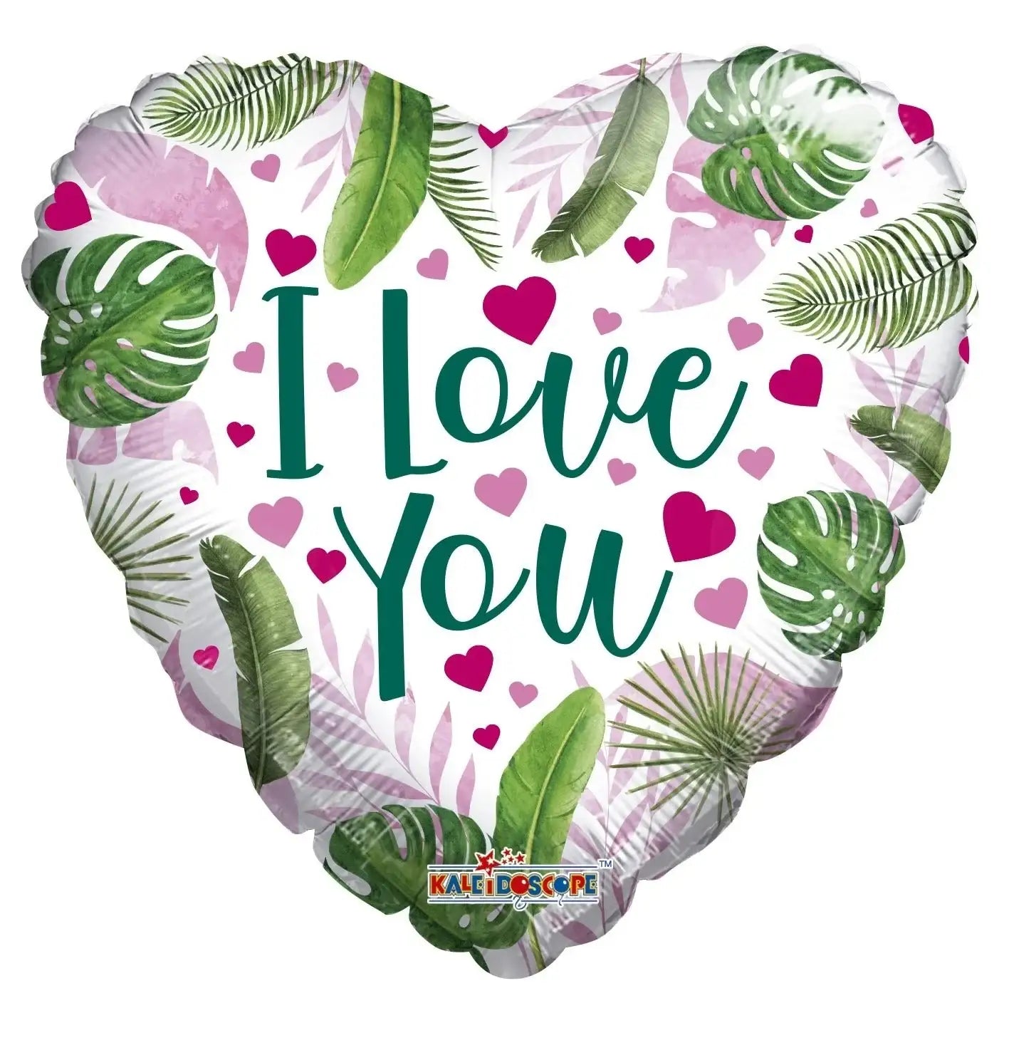18 Inch ECO ONE Balloon - Love Hearts and Leaves