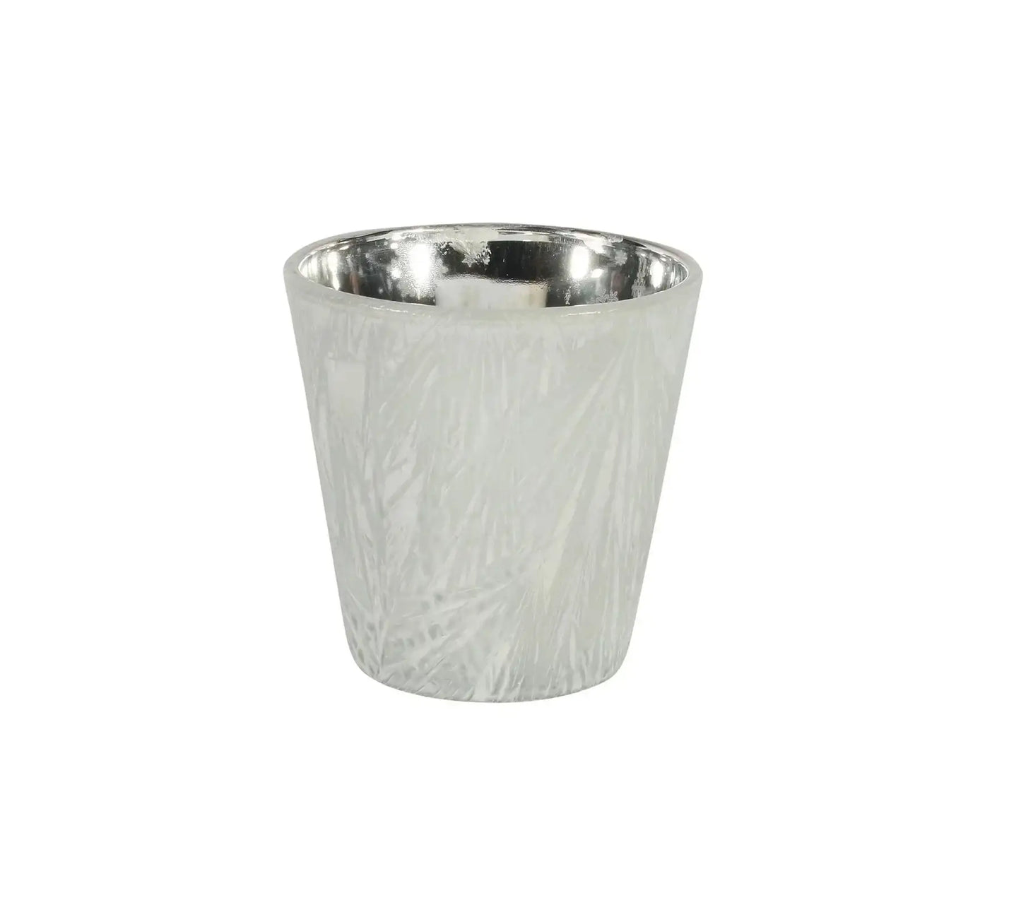 White Frosted Votive Candle Holder (S)