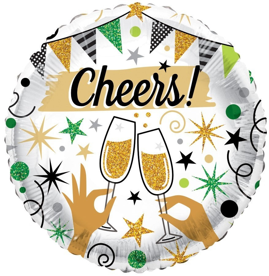 Discover the ECO Balloon - Cheers Glasses (18 in) at Bristow Direct