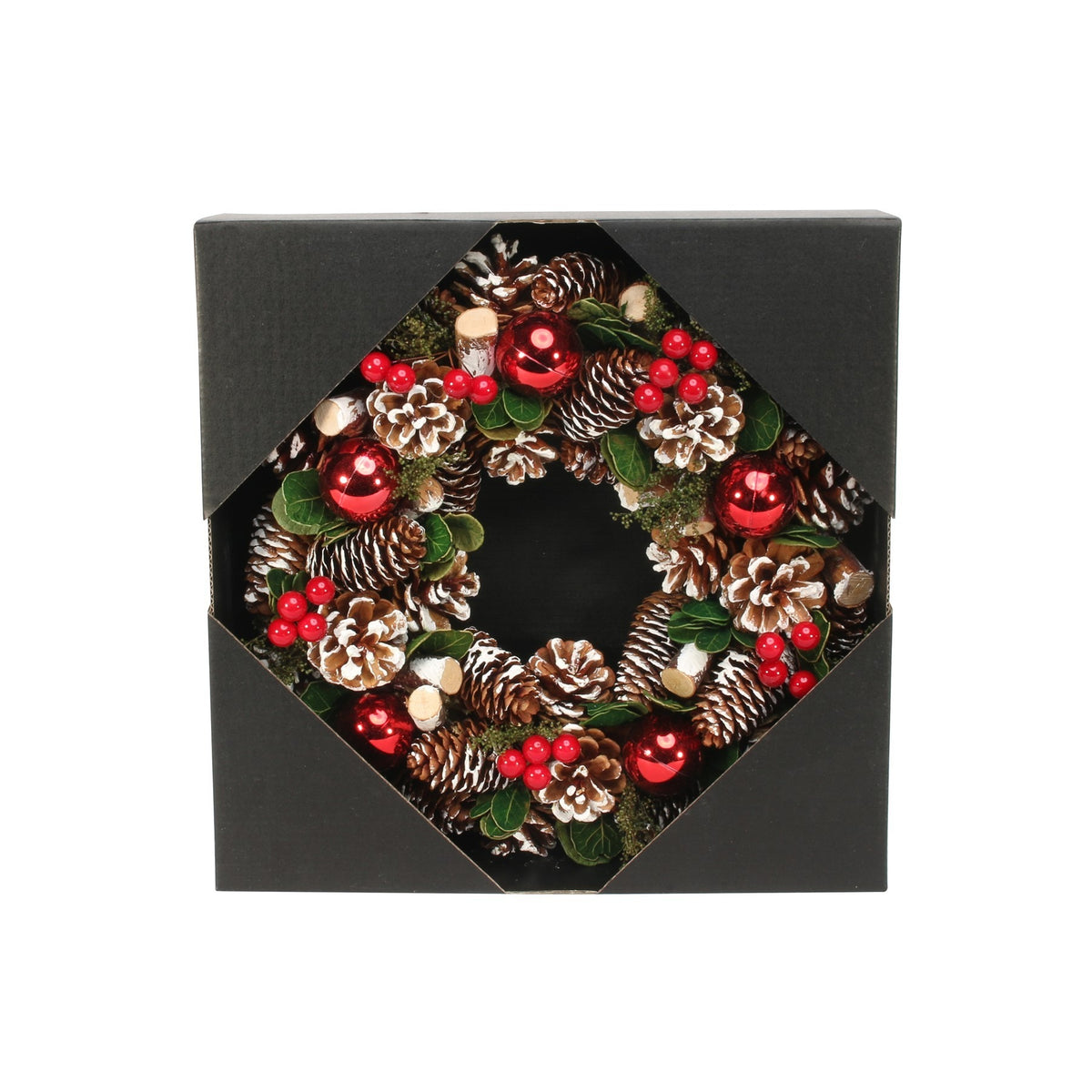 Discover the Red Bauble Berry Wreath (30cm) at Bristow Direct