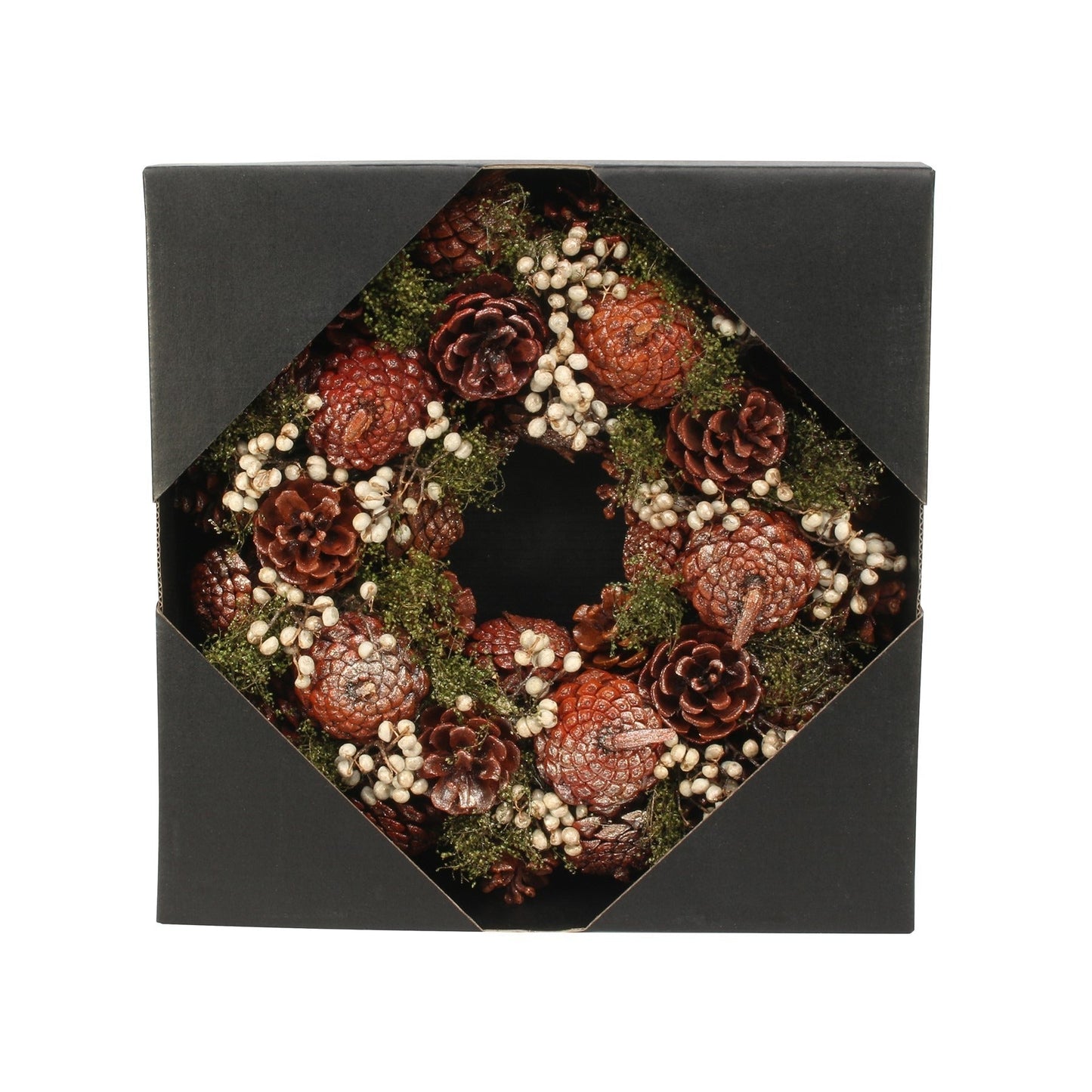 Autumnal Pine Cone Wreath (30cm)