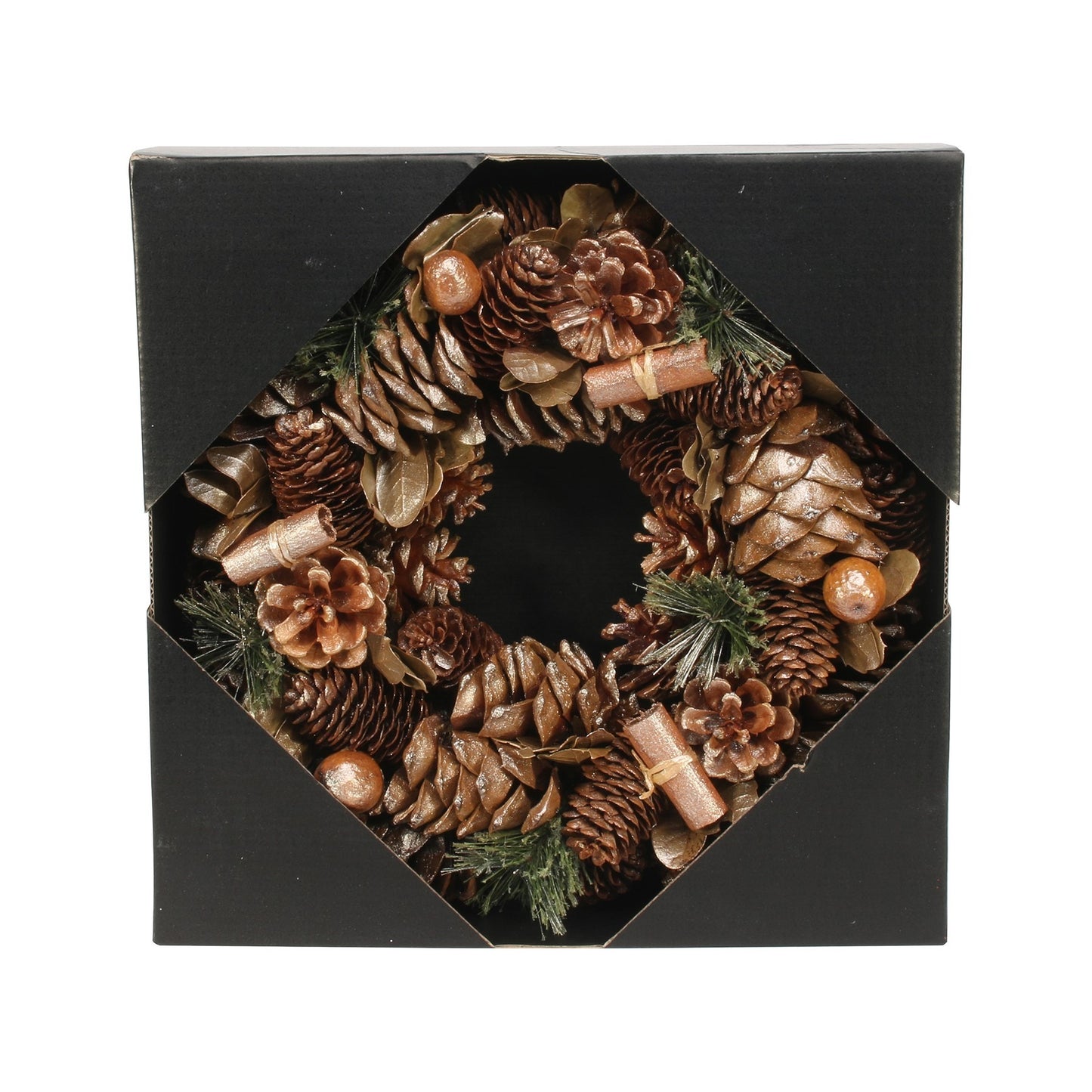 Gold Glitter Cinammon Wreath