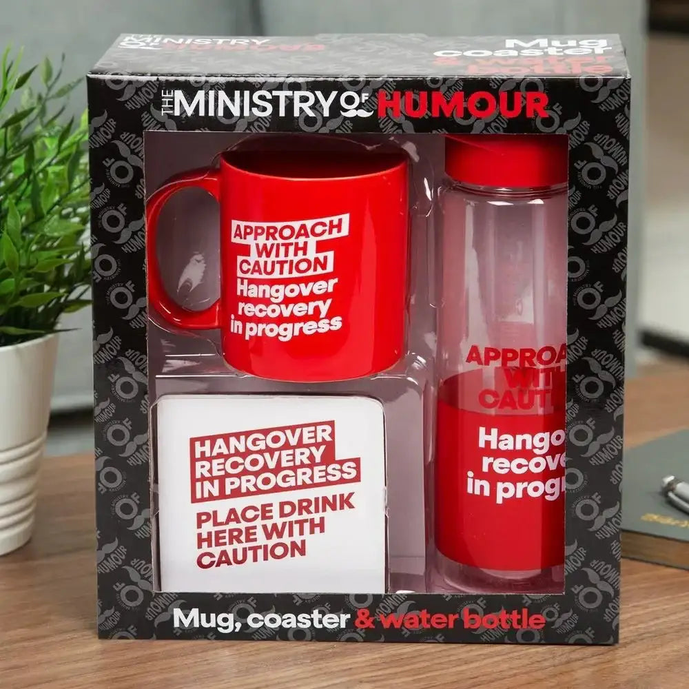 Mug Coaster and Water Bottle Gift Set