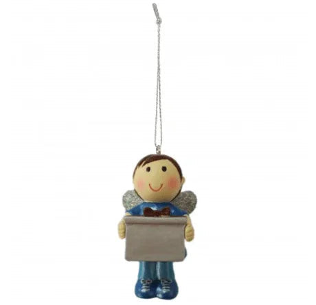 Boy Fairy Blanks Christmas Decoration - Personalisable