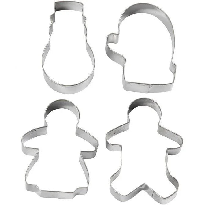 Cookie cutters (Snowman Glove Ginger Women & Ginger Man)