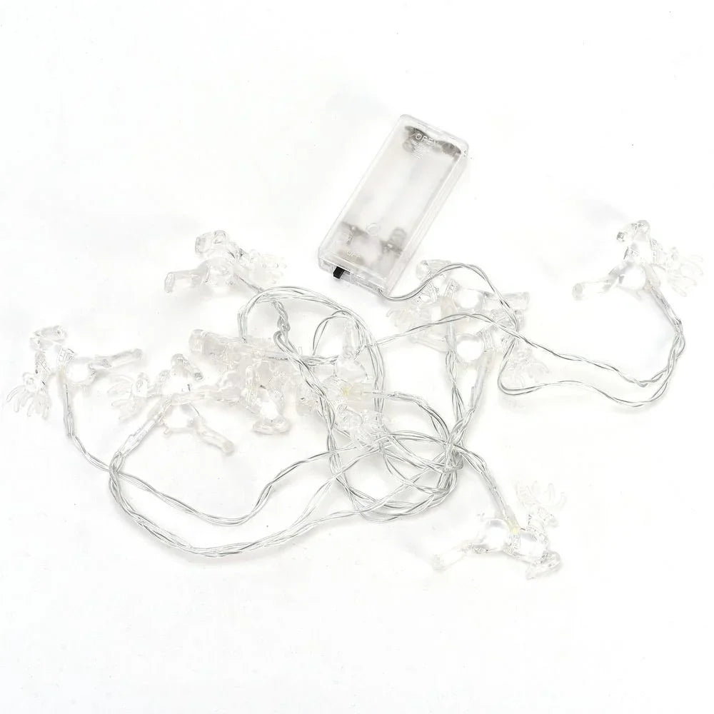 Reindeer Shaped LED Light String (200cm)