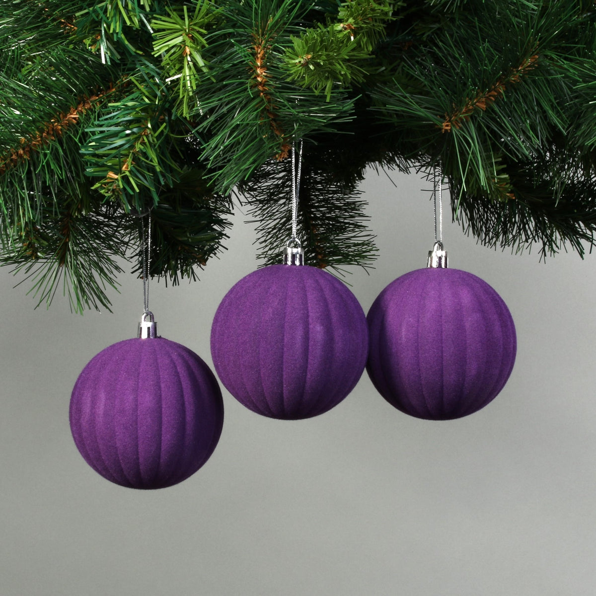 Discover the 8cm Purple Velvet Watermelon Baubles (6) at Bristow Direct