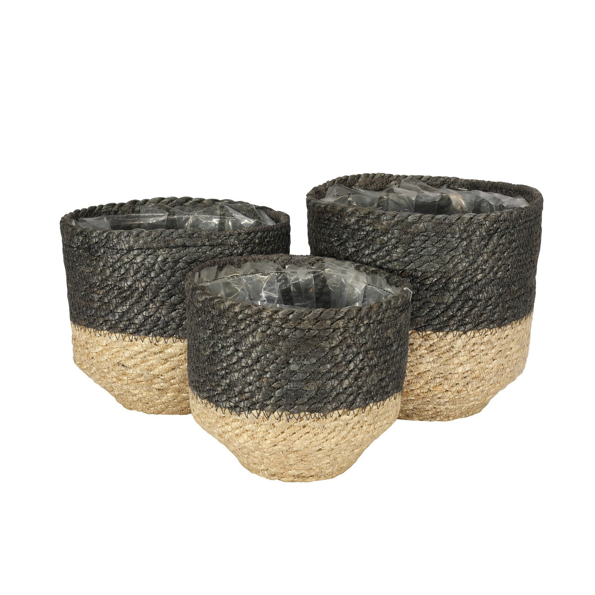 Discover the 3 Jute Basket with Liner (Natural Grey) at Bristow Direct