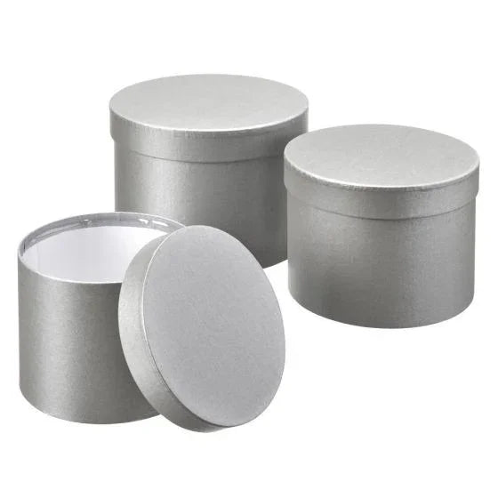 Grey Symphony Hat Boxes (Set of 3)