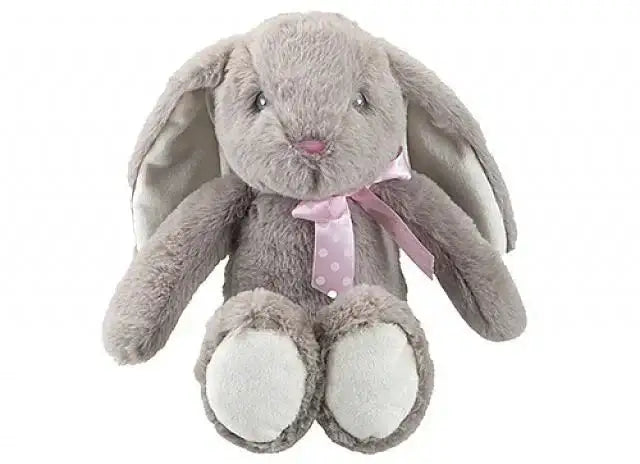 23cm Grey Sitting Floppy Pippin Rabbit - Bristow Direct