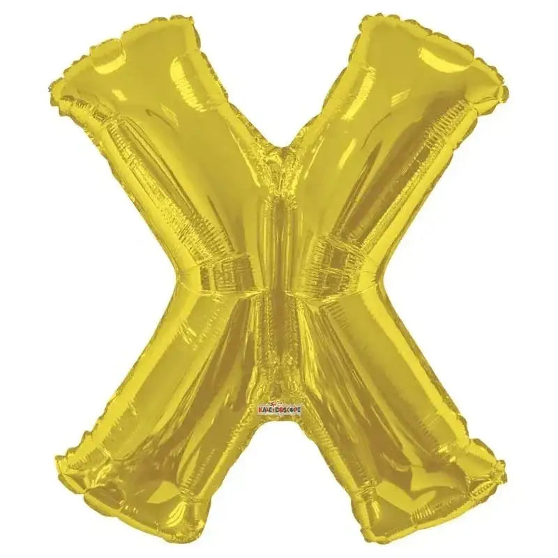 34 Inch Letter Balloon - X - Gold