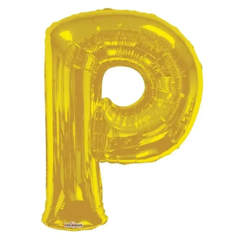 34 Inch Letter Balloon - P - Gold