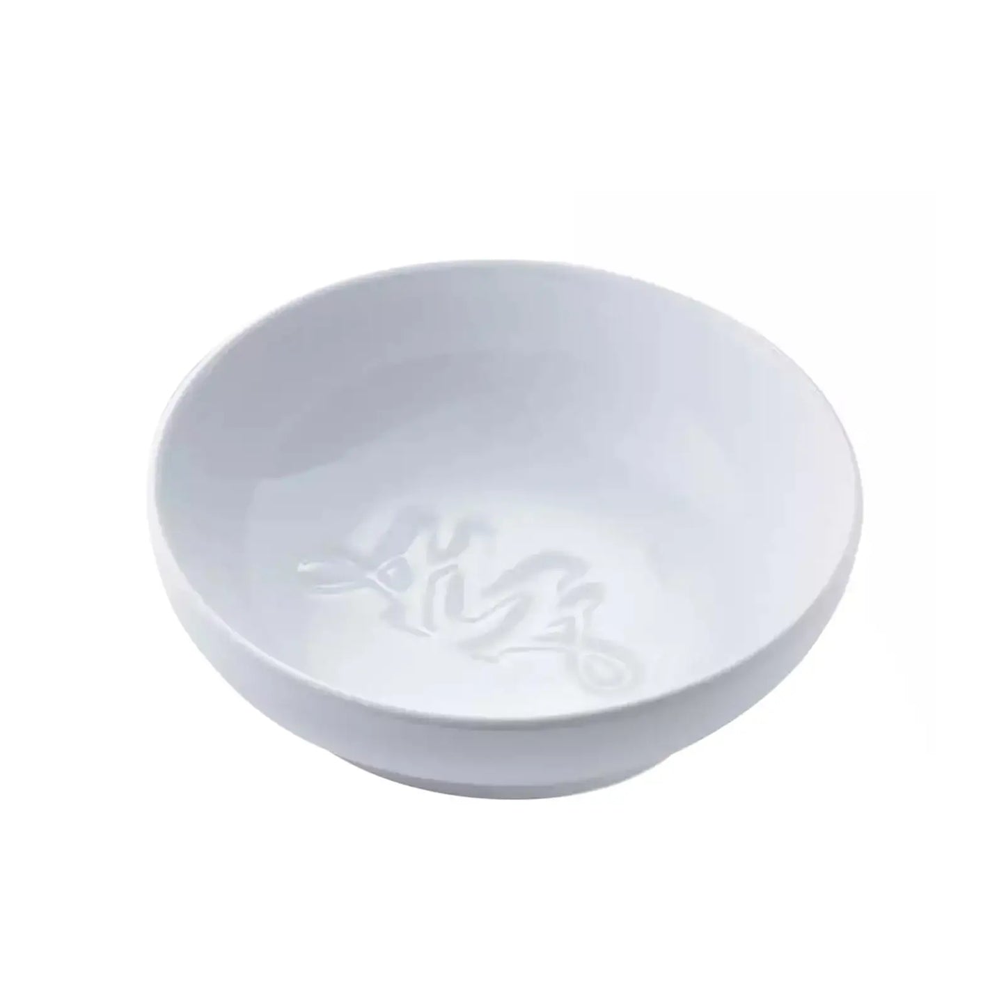 Ava May Round Burner Bowl - White