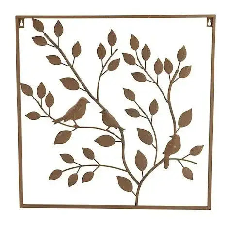 Bird In Branch Wall Art (60cm)