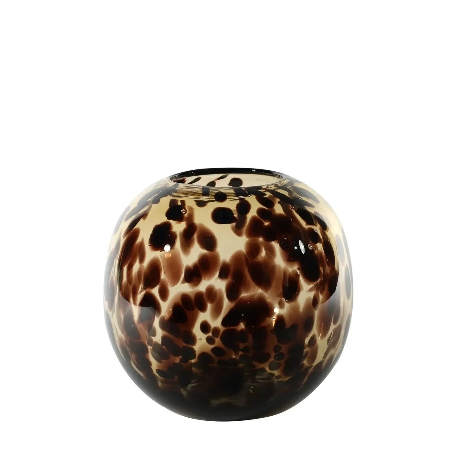 Arabella Mottled Brown Bubble Vase (H15x17.5cm)