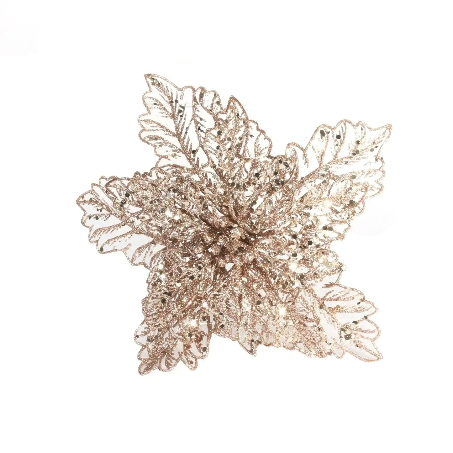 Rose Poinsettia Filigree with Clip (Dia22cm)