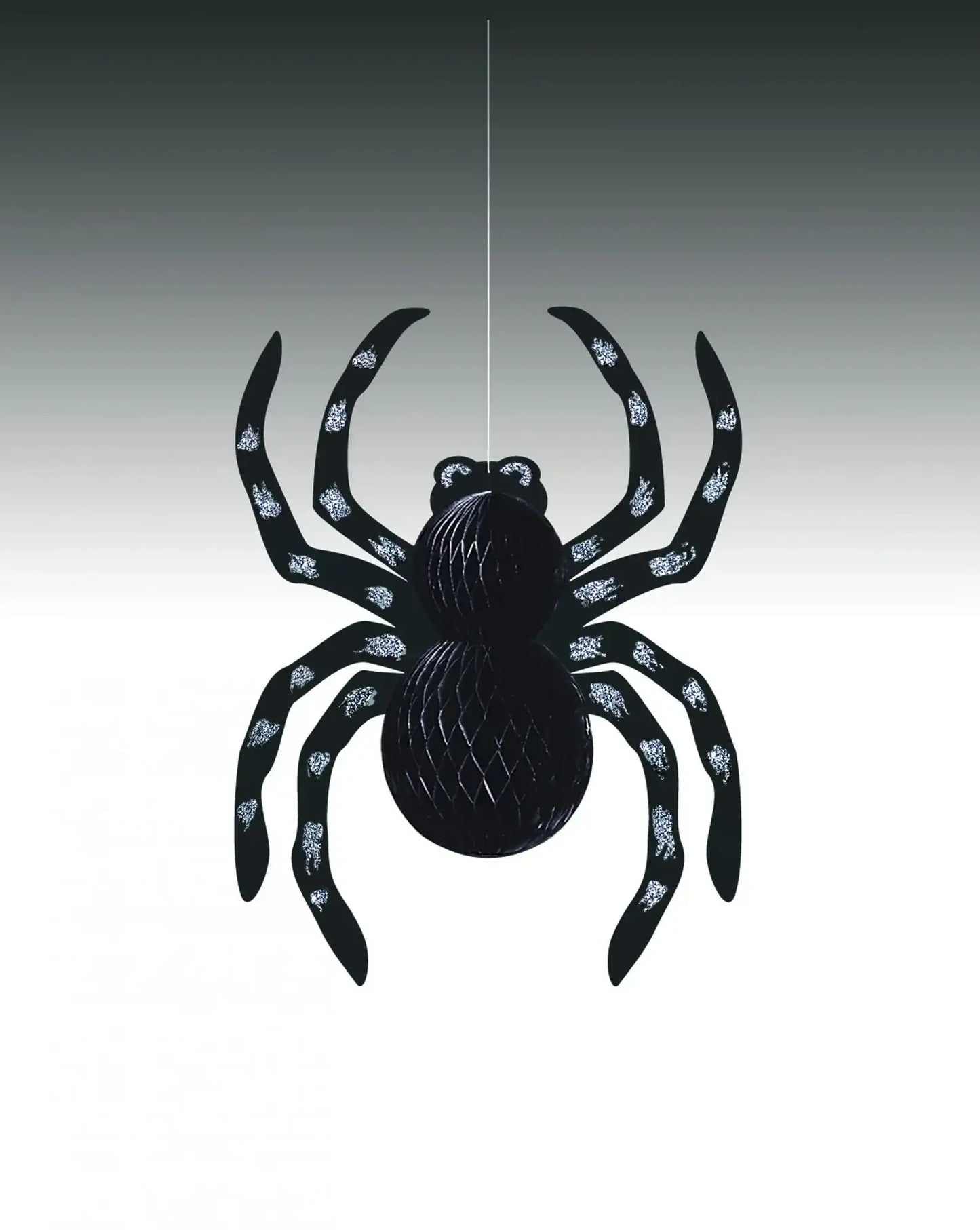 Hanging Glitter Spider Decoration (14 Inch)